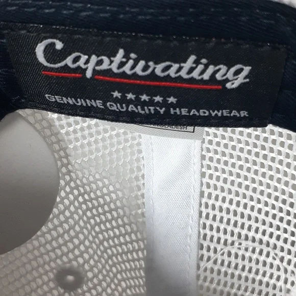 University Of Illinois Fighting Illini Cap Headgear Trucker Hat Navy/Orange - Picture 7 of 8